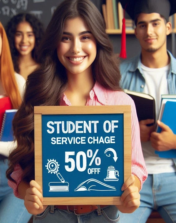 50% Student Discount